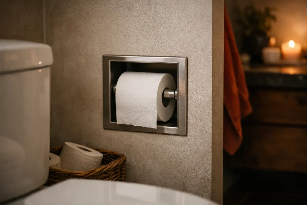 Les avantages d’un porte-papier toilette encastrable : une solution pratique et esthétique