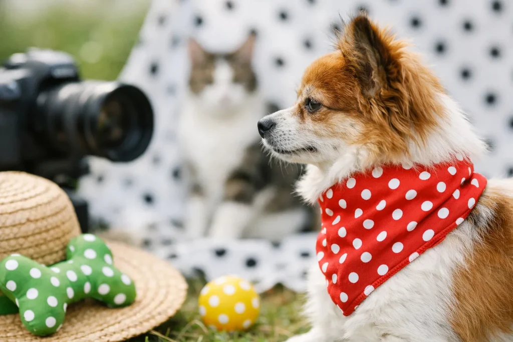 Sublimez vos animaux de compagnie avec la photographie : les motifs à pois en vedette
