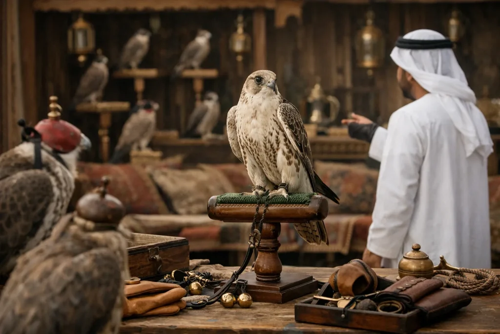 Les faucons d’Abu Dhabi : symbole de tradition et de prestige
