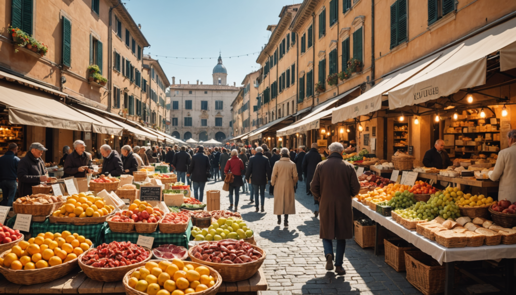 Marchés alimentaires et traditions gourmandes en Italie