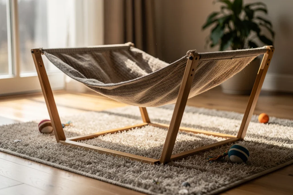 Redécorez l’espace de vie de votre chat avec nos hamacs design