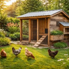 découvrez comment élever des poules dans votre jardin rénové grâce à un poulailler design, fabriqué en bois de palettes recyclées, alliant écologie et esthétisme pour un espace naturel et moderne.