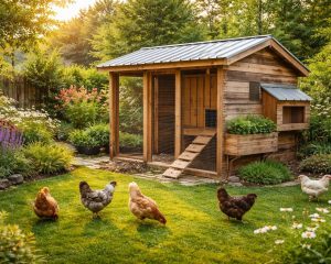 découvrez comment élever des poules dans votre jardin rénové grâce à un poulailler design, fabriqué en bois de palettes recyclées, alliant écologie et esthétisme pour un espace naturel et moderne.