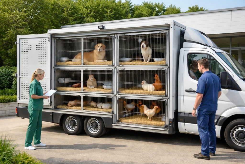 Transporter des animaux vivants en respectant les normes de bien-être animal