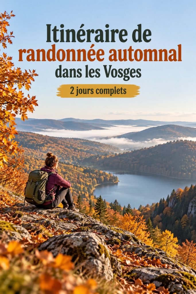 Itinéraire de randonnée automnal dans les Vosges