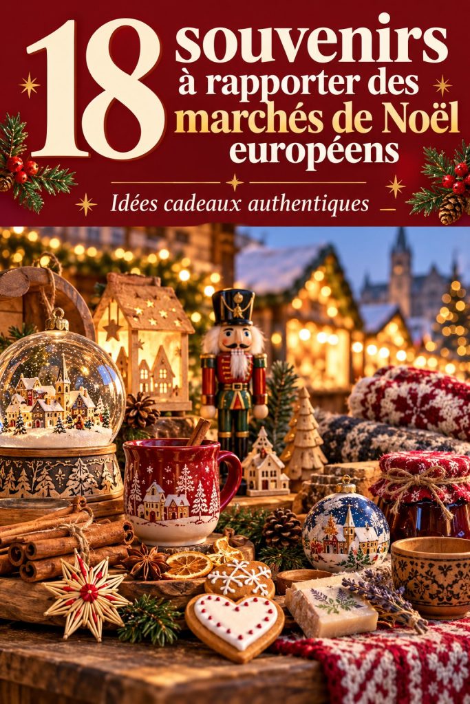 Souvenirs artisanaux des marchés de Noël européens
