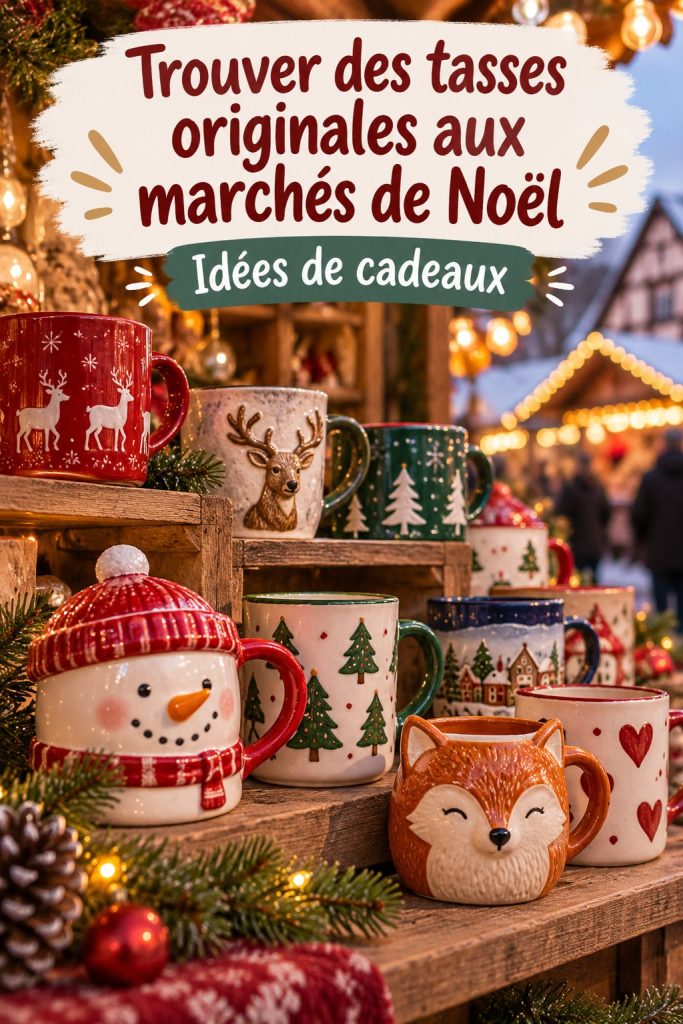 Découvrez des tasses originales aux marchés de Noël
