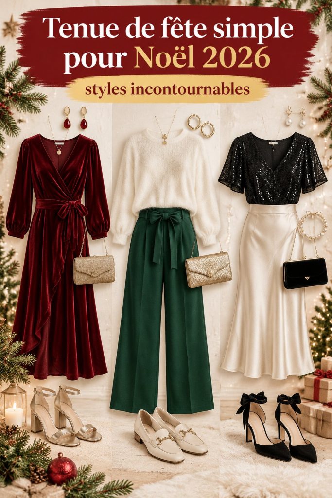 Tenue de fête simple pour Noël 2026